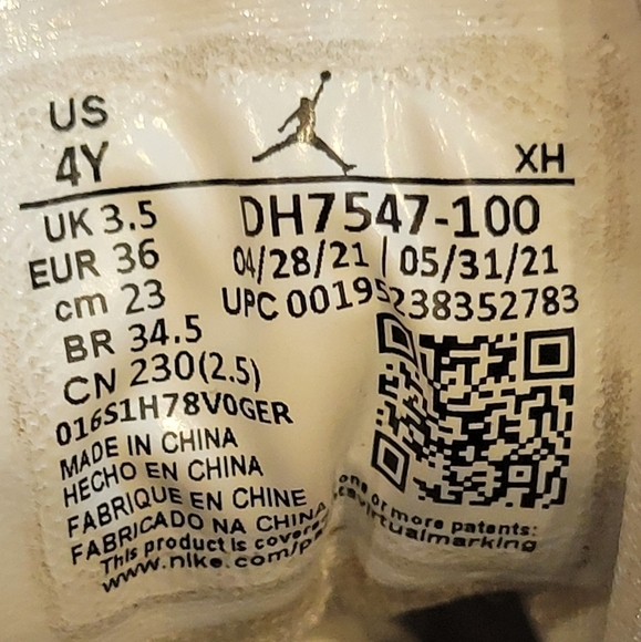 Nike Air Jordan1 Mid MMD (GS)  Multi Color Youth Size 4 - Picture 6 of 8